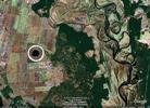 Кольцевая структура. Снимок Google Earth